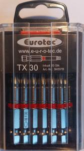 Eurotec bits 50mm 20st/frp 1/4" tx30 röd