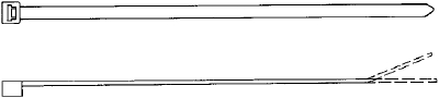 Buntband-BN-B Vit 2,5x160 100st/frp