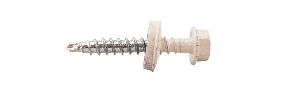 FARMARSKRUV 4,8X20 250st/frp MED BRICKA 14MM FZB RAL 9010 VIT