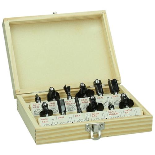 FRÄSSET 12 DELAR 8 MM TRÄETIKETT