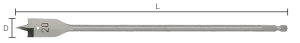 LABOR FLATBORR TRÄ QL 20.0X400MM ST