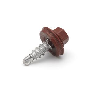 ÖVERLAPPSKRUV ALU. 5,5x20 ALU MÖRKRÖD 250st/frp