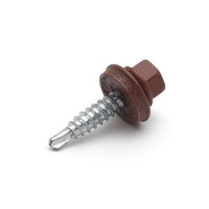 ÖVERLAPPSKRUV STÅL 4,8x23 UTV MÖRKRÖD 250st/frp