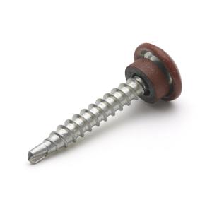 FASADSKRUV TRÄ 4,8x35 UTV MÖRKRÖD 100st/frp