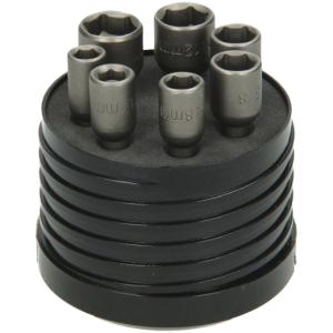 Muttersats 1/4", 7 delar, 50mm, magnetiska