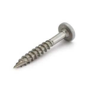 RÄNNKROKSKRUV TRÄ JE. 4,8x25 A2 SILVER RAL 9006 100st/frp