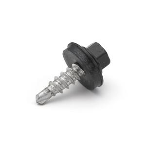 ÖVERLAPPSKRUV ALU. 5,5x20 ALU SVART 250st/frp