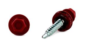 Överlappskruv 4,8x19 250st/frp RAL8004 TEGELRÖD FZB