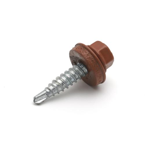 ÖVERLAPPSKRUV STÅL 4,8x23 UTV TEGELRÖD 250st/frp