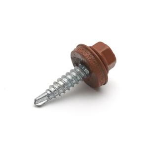 ÖVERLAPPSKRUV STÅL 4,8x23 UTV TEGELRÖD 250st/frp