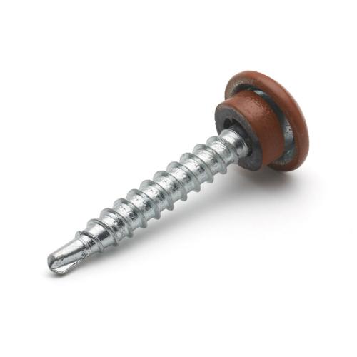 FASADSKRUV TRÄ 4,8x35 UTV TEGELRÖD 100st/frp