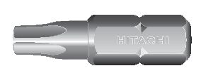 BITS 1/4" T8 MED HÅL 25MM 3st/frp
