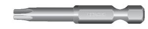 BITS 1/4" T25 50MM 3st/frp