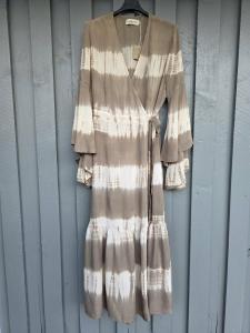 Maxiklänning, Tie Dye Taupe / Creme - Coconut Milk