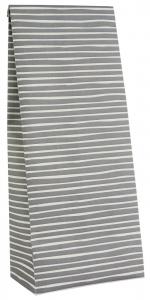 Papperspåse, Grå/Vit-randig -  Ib Laursen