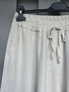 Byxa, Vida ben - resår & knytband, Sand, Sanne - Soulful Fashion