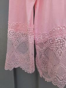 Långärmad topp med spets, Rosa Tina - Caramelle Fashion