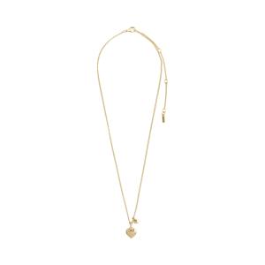 Halsband Guldpläterat, Hjärta med små kristaller, Dixie – Pilgrim