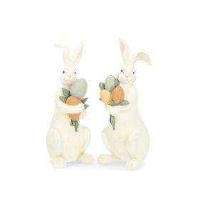 Kanin med bukett blommor (Höjd 30cm) - A lot     BERÄKNAD LEV: MARS