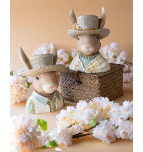 Herr Kanin med hatt, Byst (21 cm) - A lot     BERÄKNAD LEV: MARS