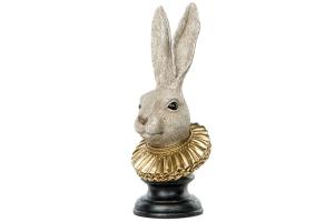 Kaninhuvud med guldkrage, 50 cm - A lot