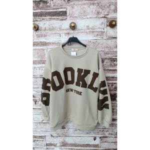 Sweatshirt Brooklyn, Beige - Three M