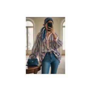 Blus Randig / Blommig, Milly - Lecoco