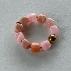Armband, Rosa / Orange - Three M