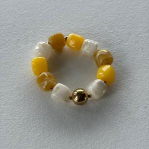 Armband, Gul / Creme - Three M