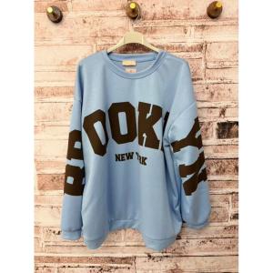 Sweatshirt Brooklyn, Ljusblå - Three M