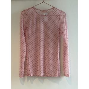 Topp Mesh, Rosa med prickar, Pia - Three M