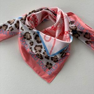 Scarves, Orange Leo / Kedjor (70x70 cm) - Three M