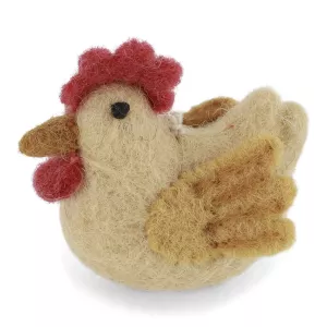 Tupp, Gul liggande - tovad ull (10615) - Én Gry & Sif