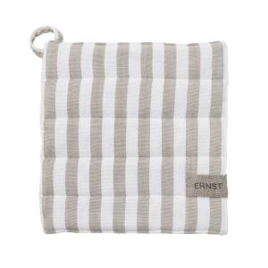 ERNST Grytlapp, Bredrandig Beige / Vit