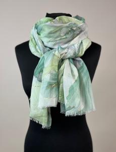 Sjal, Mönstrad Grön - Mix by Heart