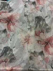 Sjal, Blommig Grå / Gammelrosa - Mix by Heart