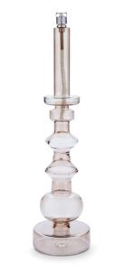 Ljusstake Oljelampa Champagnefärgat glas/Krom (Höjd 34 cm) - Peri Living