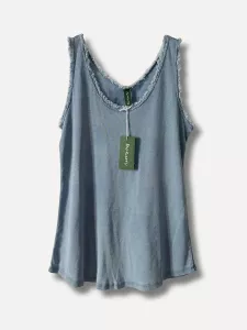 Tanktop Yoga, Jeansblå - Reunion