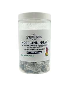 Lakrits, Norrlänningar, 250 g - Lilla Norrländska Konfektyrfabriken