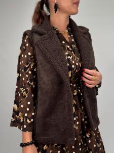 Väst i fuskmocka, Brun, Helga - Gemini     BERÄKNAD LEV: NOV