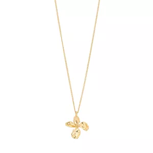 Halsband, Guldpläterat med blomma, Dream – Pilgrim