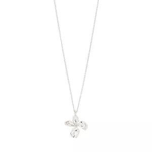 Halsband, Silverpläterat med blomma, Dream – Pilgrim