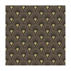 Ambiente Servetter - Art Deco Black Gold (kaffe)