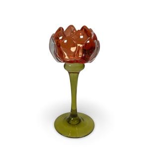 Ljusstake Protea, Orange (Höjd: 18 cm) - Miljögården