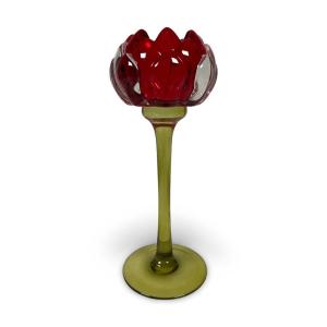 Ljusstake Protea, Röd (Höjd: 20 cm) - Miljögården