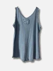 Tanktop Yoga, Jeansblå - Reunion