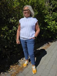 Topp Virkad, Vit Lenita - Caramelle Fashion