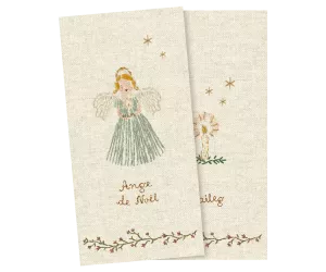 Servett, Ange de noël, Blue small - Maileg