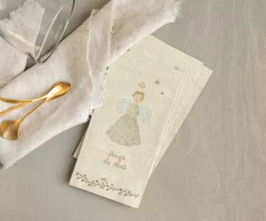 Servett, Ange de noël, Blue small - Maileg