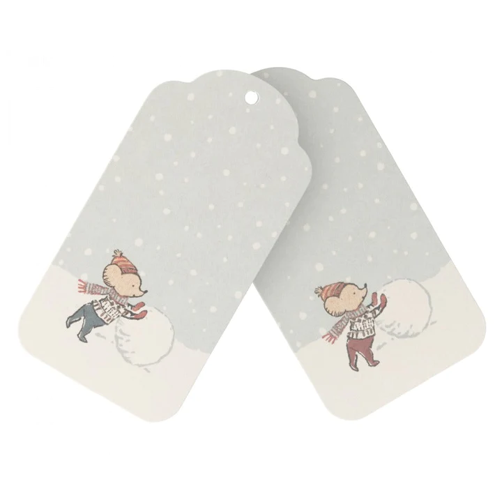 Gift tags Christmas, 12 kort  (Maileg)